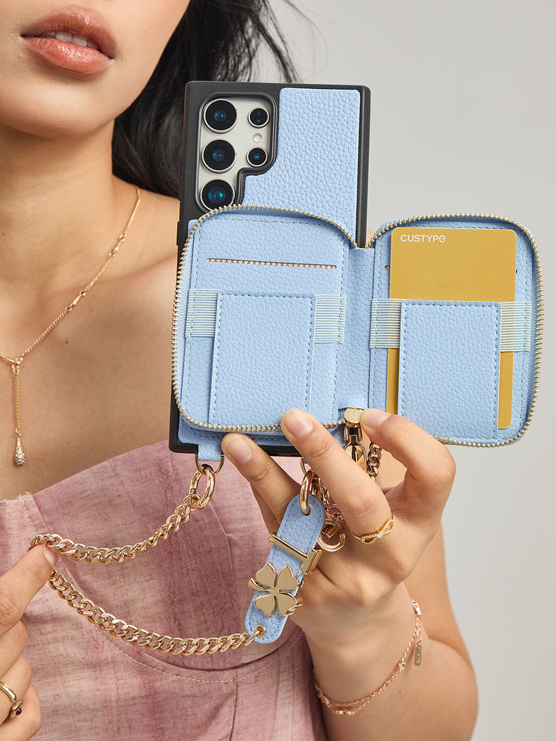 Personalised Style Kit- Samsung Phone Stand Wallet Phone Case for Wireless Charging-Mobile Phone Cases-WRISTBAND & PHONE POUCH-Green-Samsung S25 Ultra-Custype