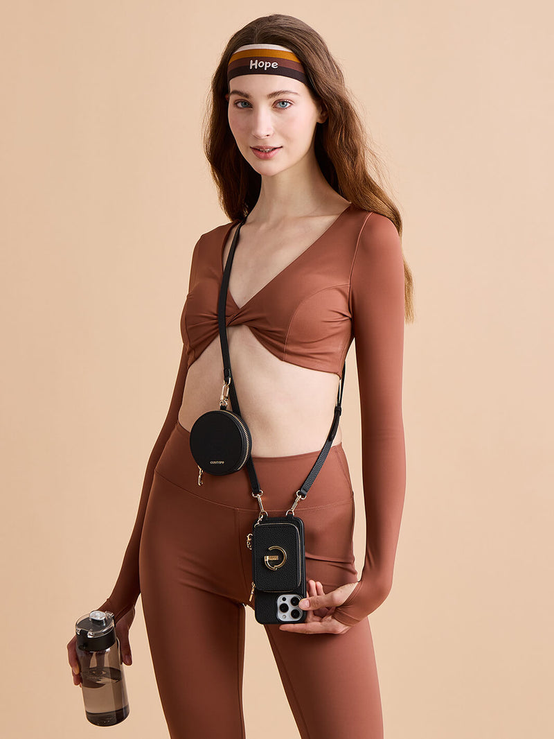 Black case cellphone wallet case