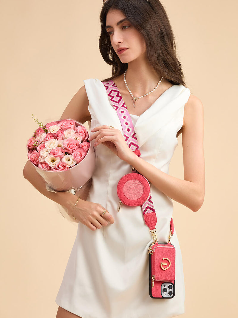 Pink best wallet phone case iPhone 16 Pro 