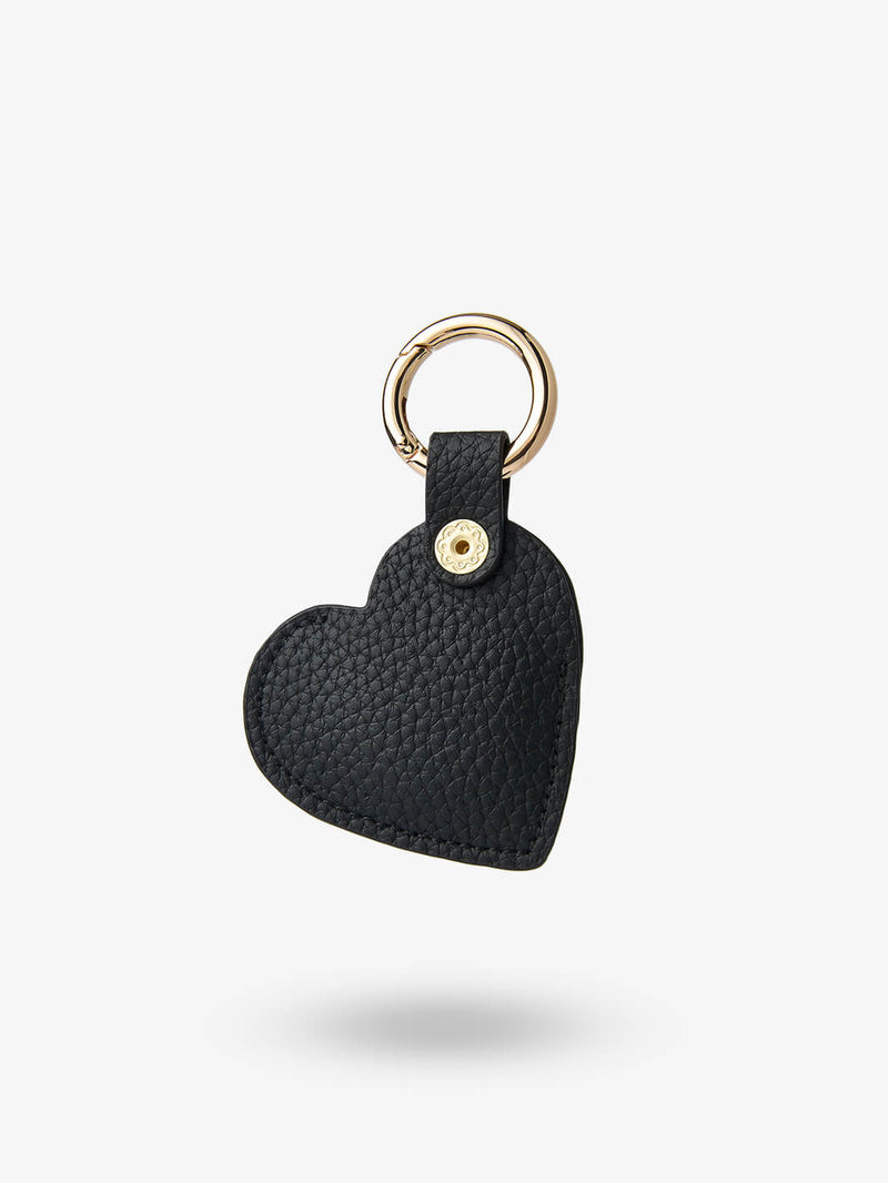 Heart AirTag Case-AirTag Case-Lychee Pattern Leather Mini Zip Pouch-Custype