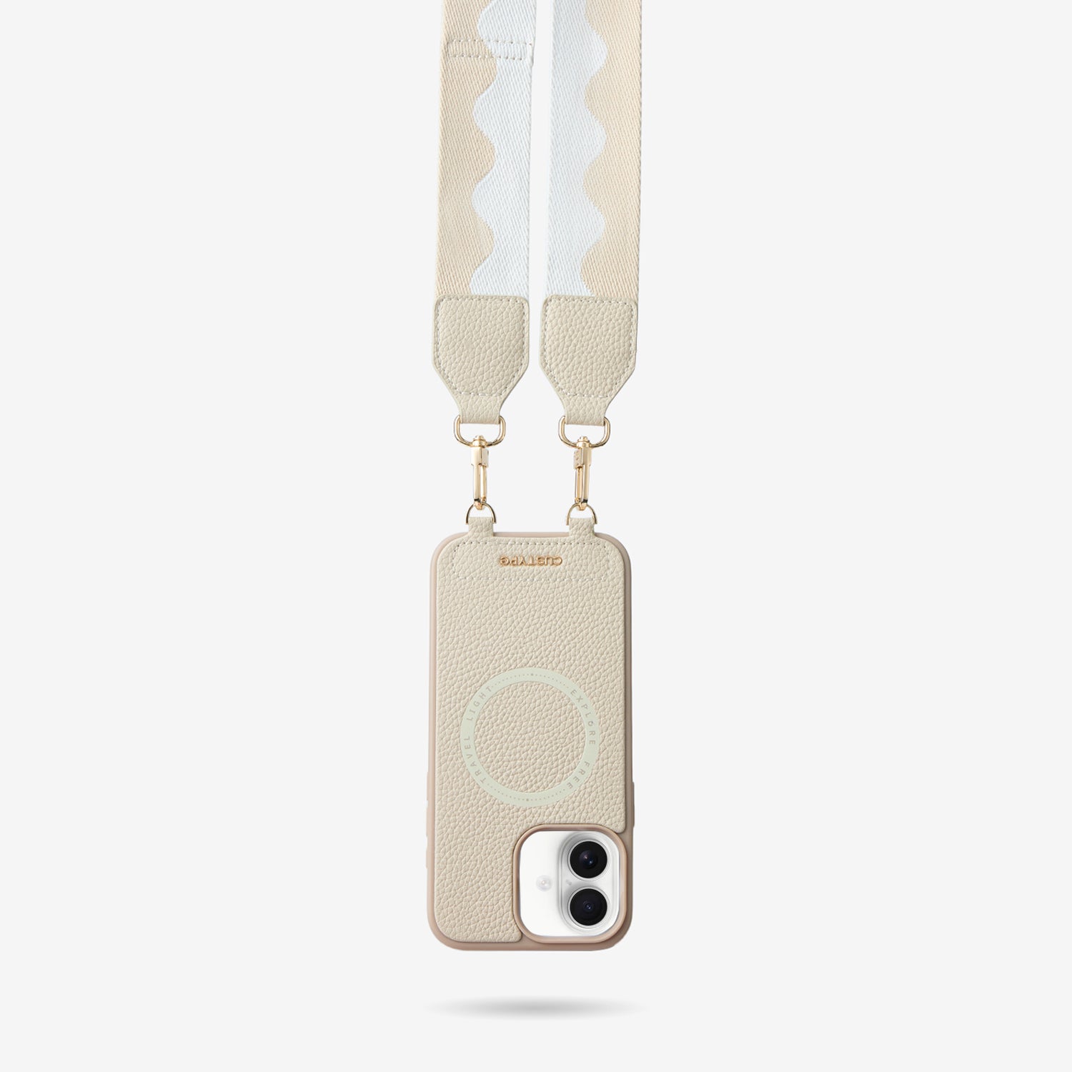 Mobile Phone Cases-Beige-iPhone 16 Plus
