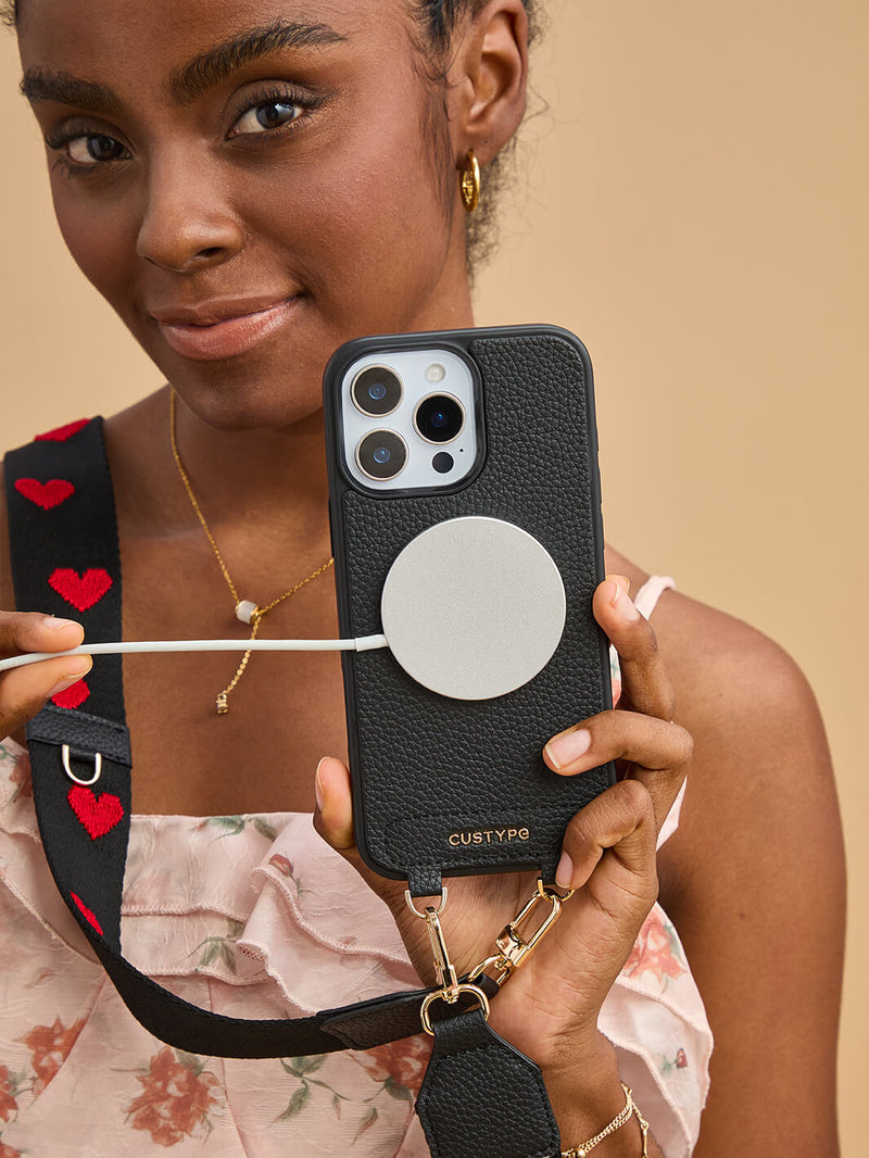 Sleek Design Kit- Webbing Crossbody Magnetic Phone Case-Mobile Phone Cases-DETACHABLE WALLET & ROUND POUCH-Custype