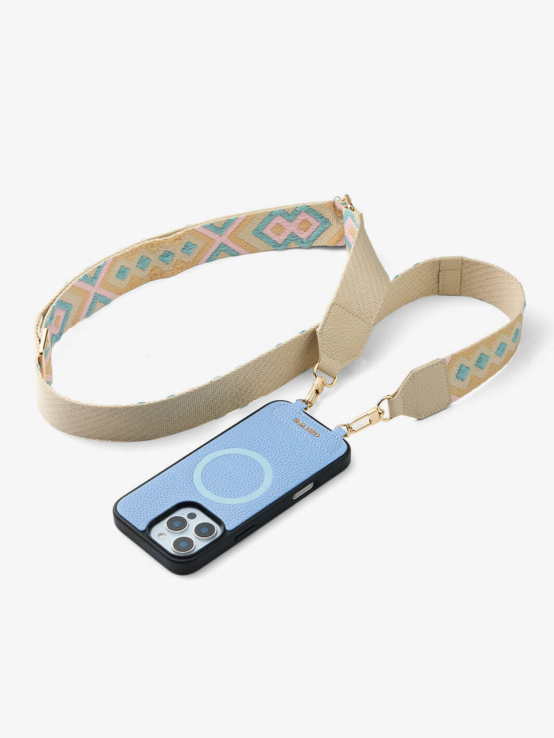 Sleek Design Kit- Webbing Crossbody Magnetic Phone Case-Mobile Phone Cases-DETACHABLE WALLET & ROUND POUCH-Custype