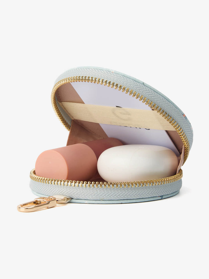 round makeup pouch
