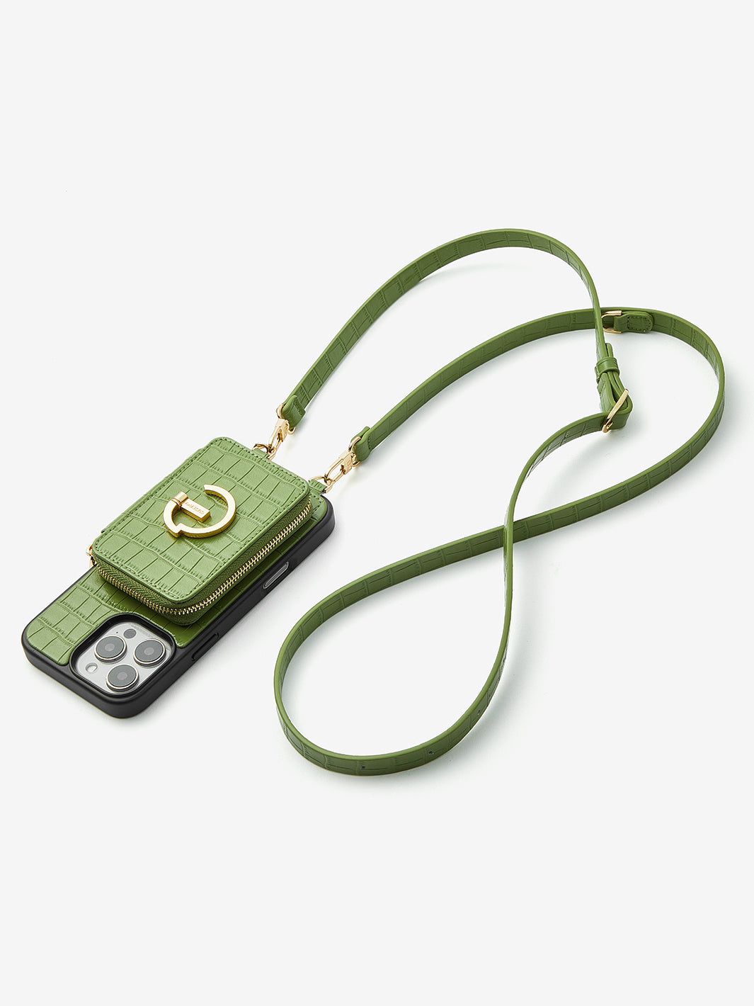 Crocodile Design Set Detachable Wireless Charging Crossbody EStand W