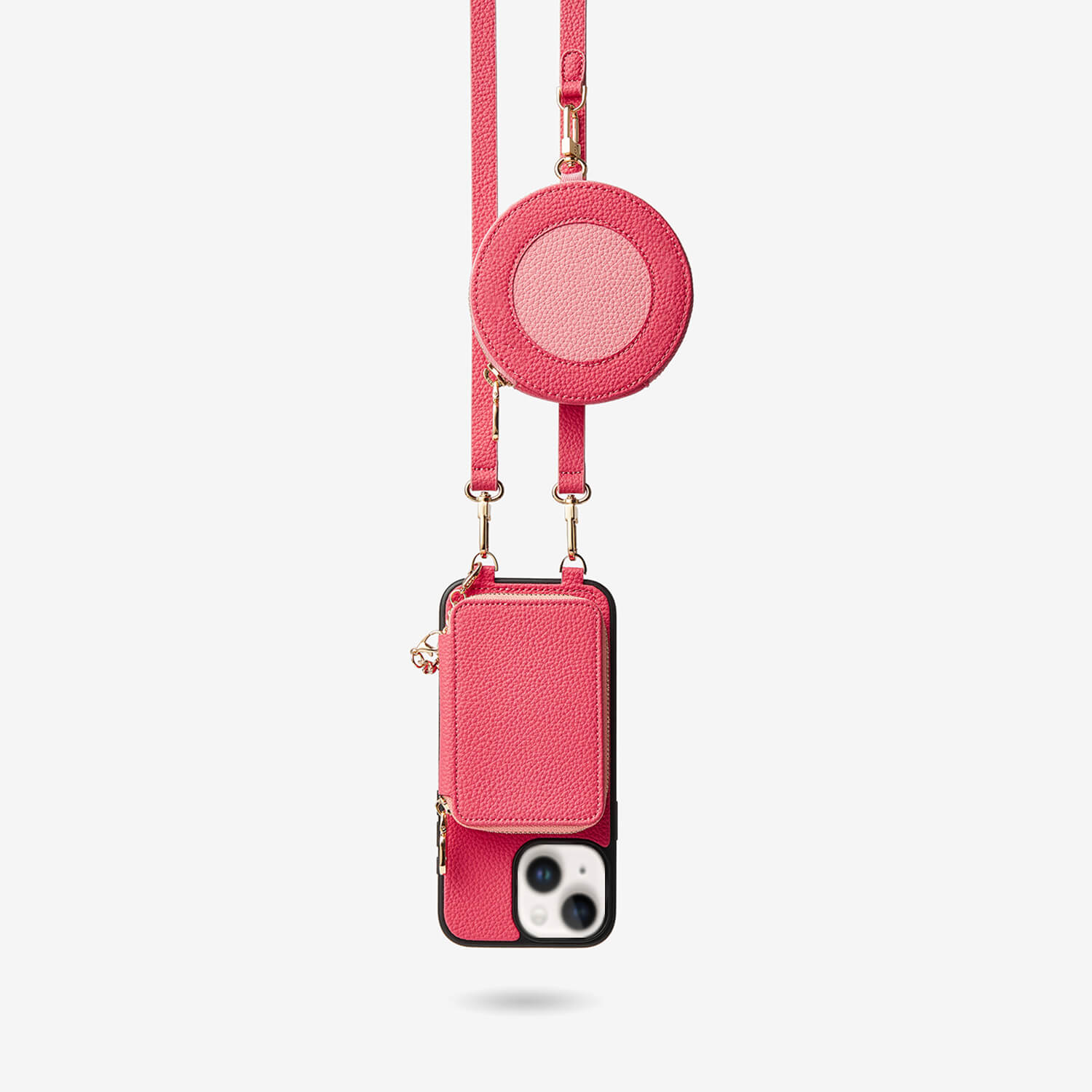 crossbody leather phone case
