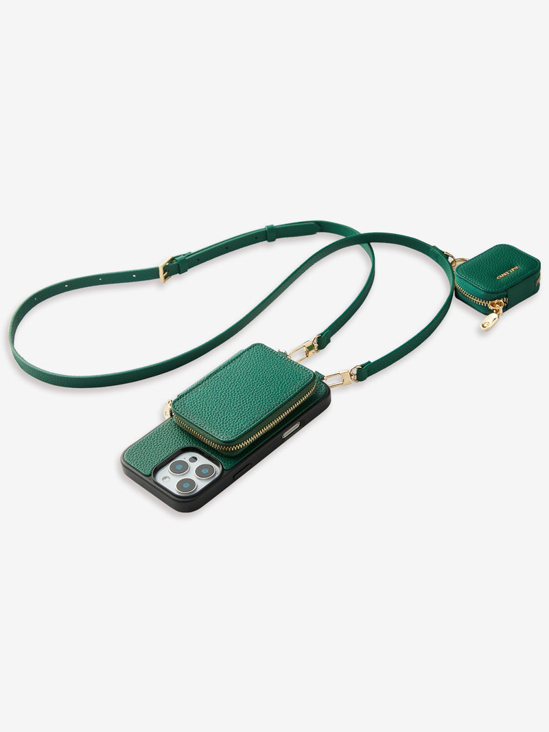 aesthetic iphone cases phone case with card holder and strap iPhone 16 Pro Max
