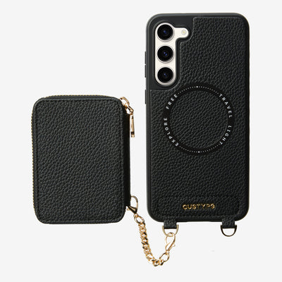 Unique Design Set- Samsung Galaxy Wireless Charging Phone Case With Detachable Wallet