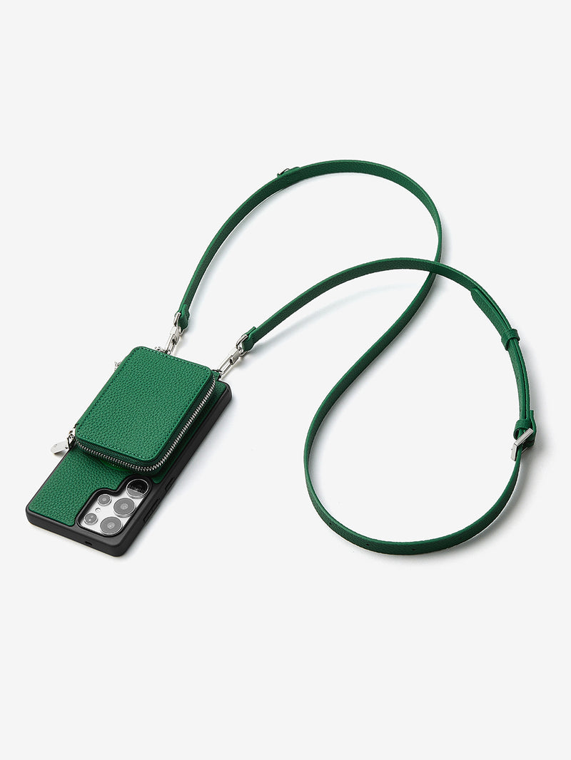 Lunar Silver Series- Samsung Galaxy Premium Crossbody Detachable Wallet Phone Case-Mobile Phone Cases-DETACHABLE WALLET & PHONE POUCH-Beige-Samsung S25 Ultra-Custype