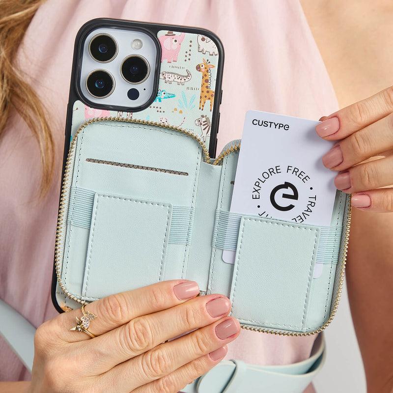 phone case with magnetic wallet

