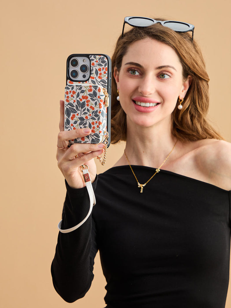 designer phone case with shoulder strap
