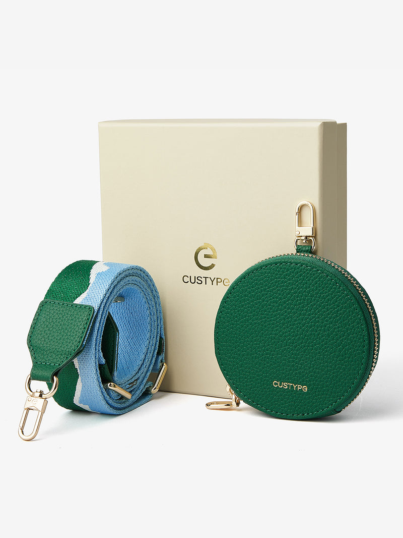 Vivid Kit- Webbing Crossbody Phone Case Round Pouch Set-Mobile Phone Cases-Custype