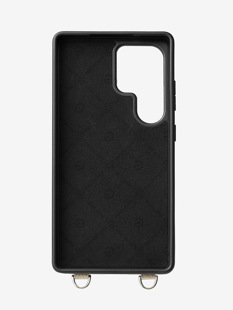 Silver Edge Kit- Samsung Galaxy Phone Case for Wireless Charging-Mobile Phone Cases-PHONE CASE & WIRELESS CHARGING-Black-Samsung S25 Ultra-Custype