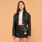 Allure Chain Series- Lanyard Magnetic Wallet Phone Case with Finger Holder-Mobile Phone Cases-DETACHABLE WALLET & WIRELESS CHARGING