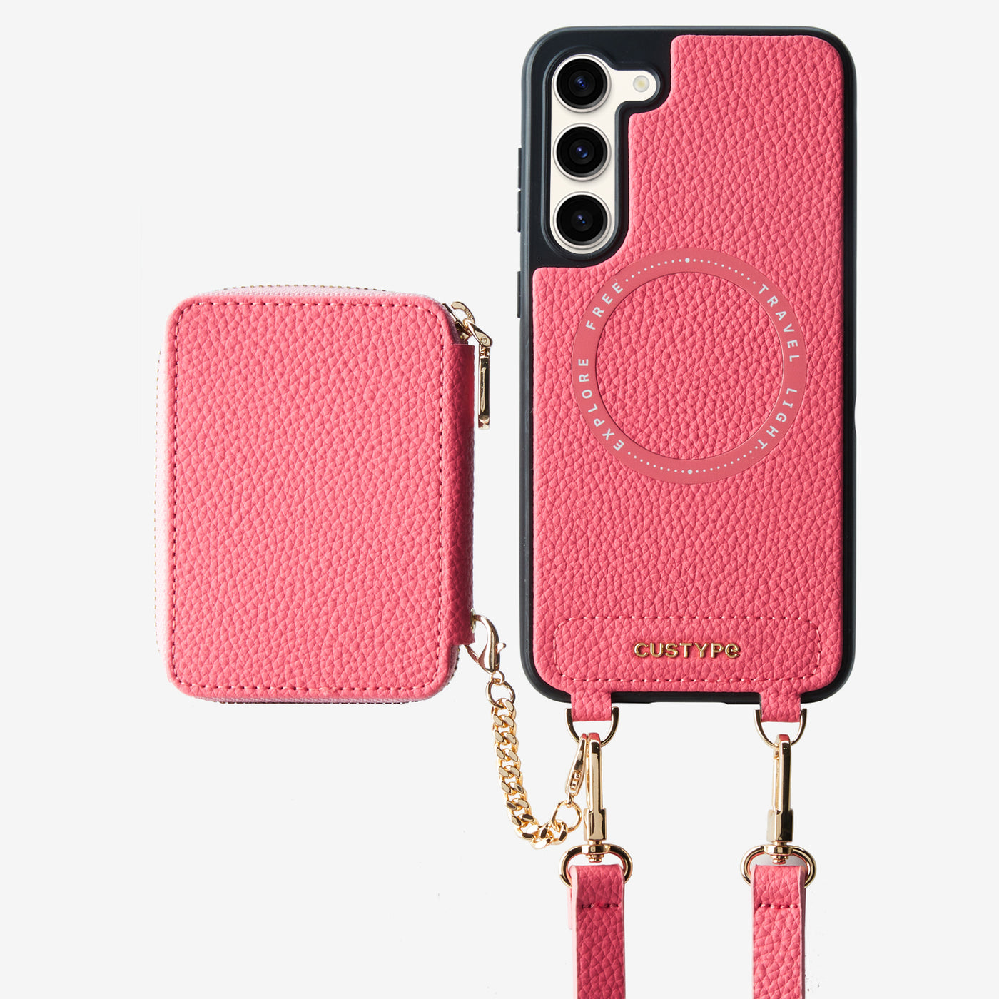 Unique Design Set- Samsung Galaxy Wireless Charging Phone Case With Detachable Wallet