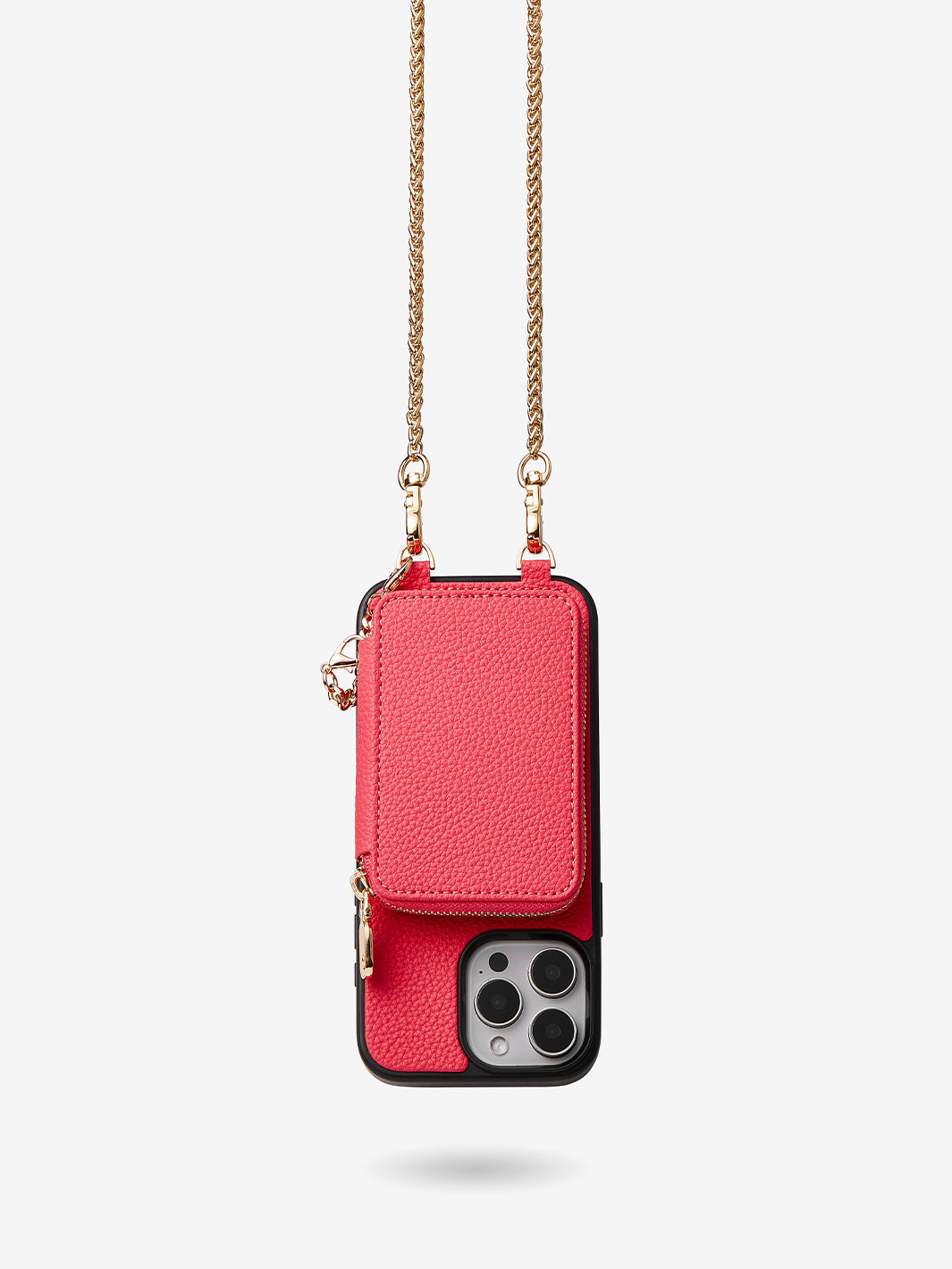 Slim Metal Chain- Removable Magnetic Phone Purse Case with Shoulder Strap