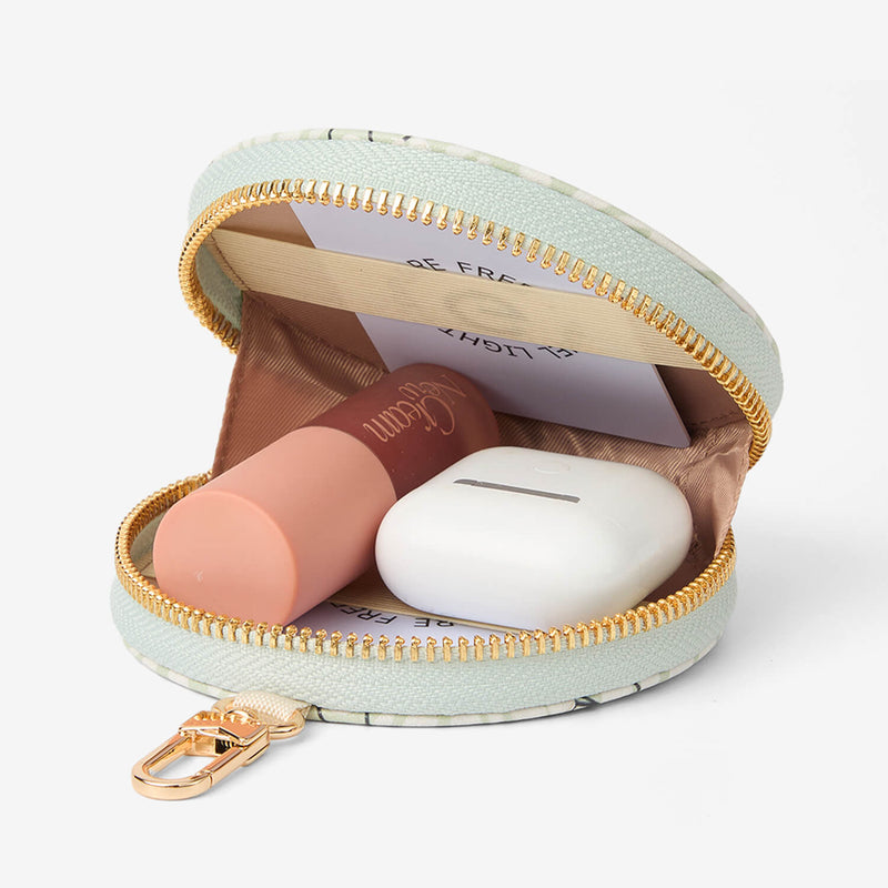 designer circle pouch
