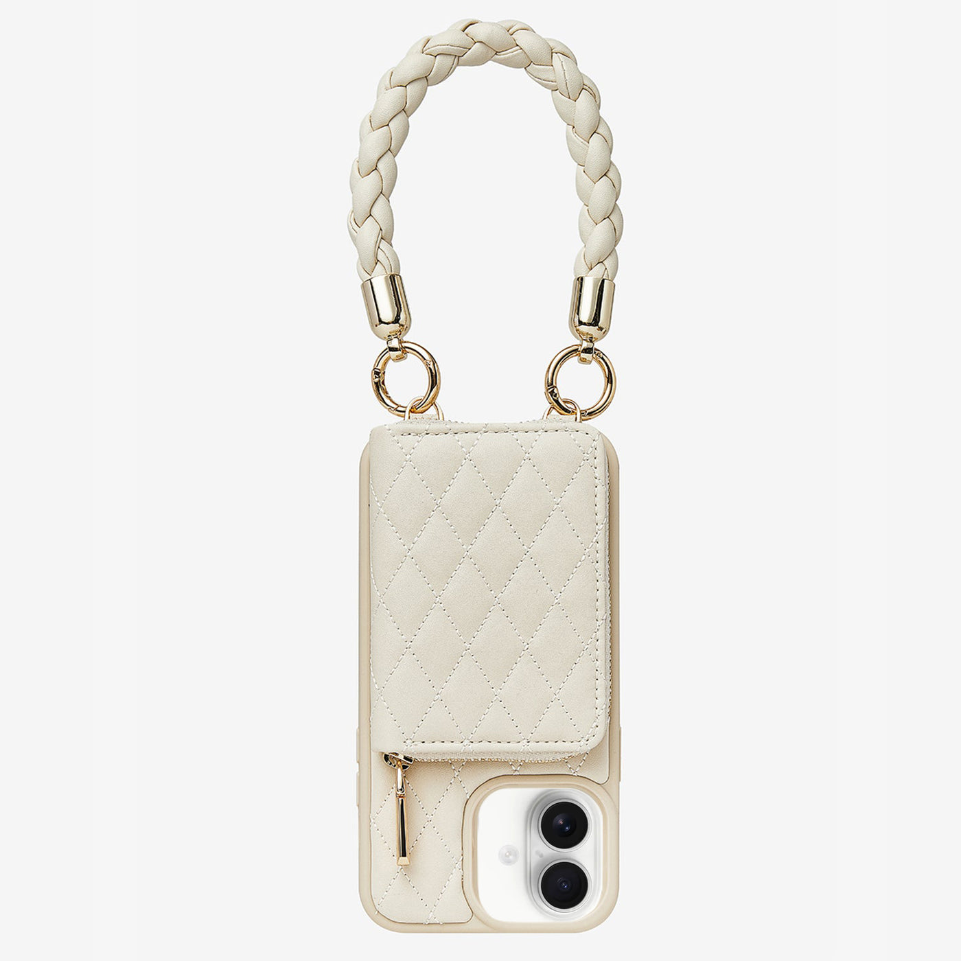 BraidTrend- Rope Style Strap Phone Case in Beige