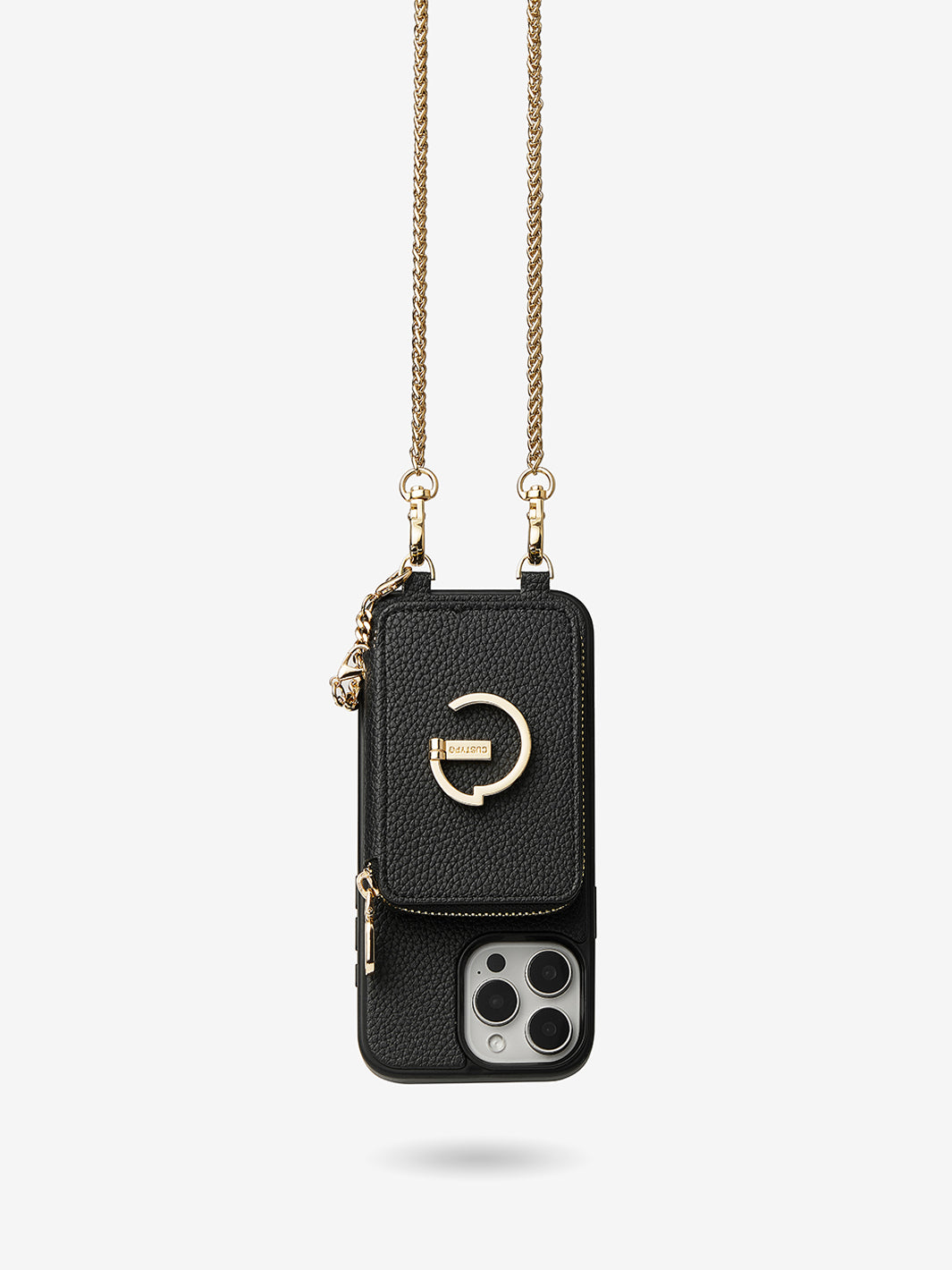 Slim Metal Chain- Magnetic Crossbody Phone Case with Card Holder