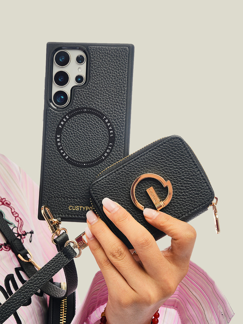 Original Design Set- Samsung Galaxy Detachable Wireless Charging Crossbody Wallet Phone Case Set-Mobile Phone Cases-Custype