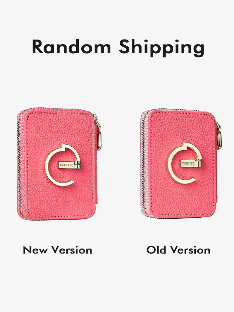 Pink phone case with card holder