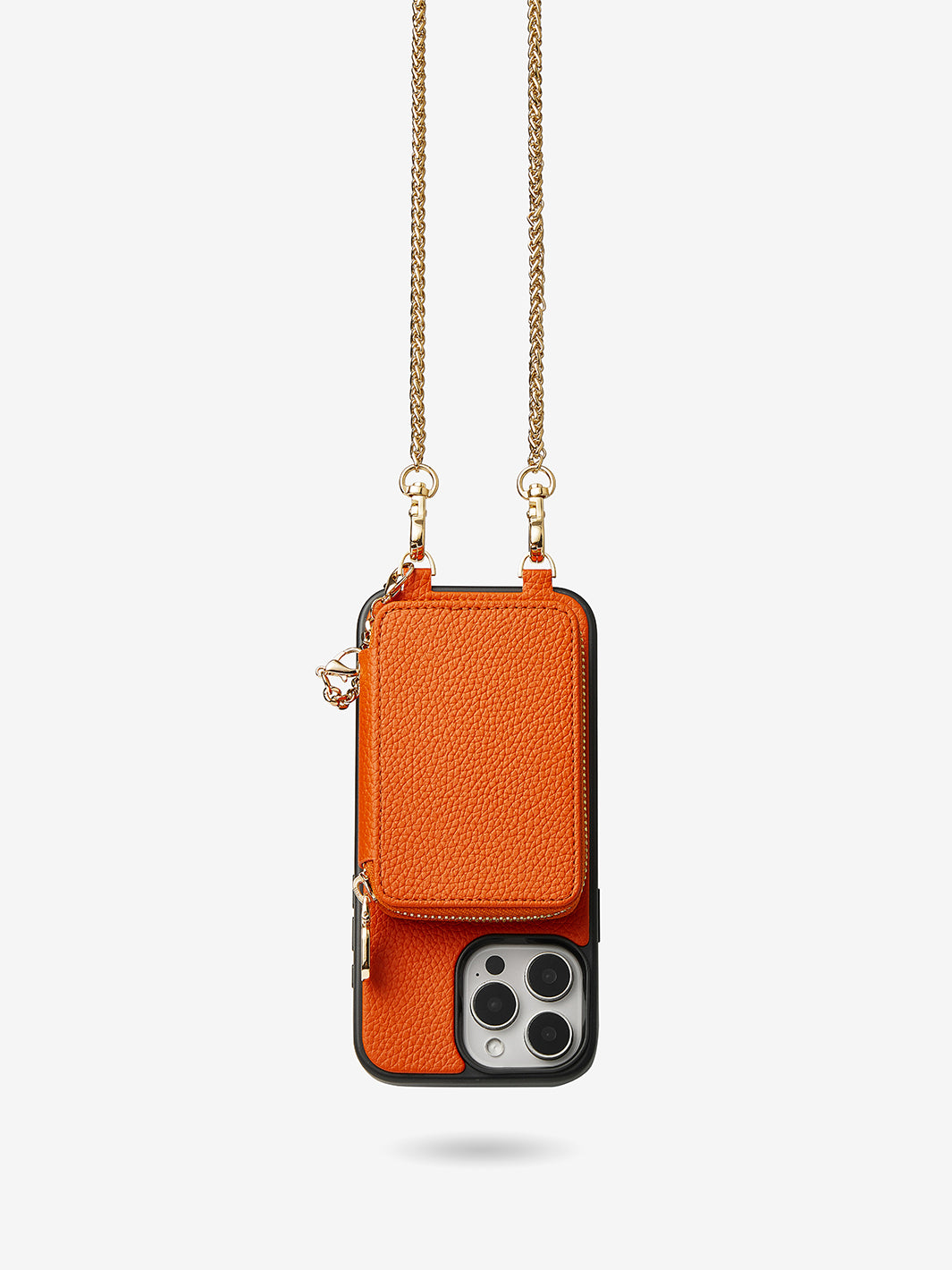 Slim Metal Chain- Removable Magnetic Phone Purse Case with Shoulder Strap