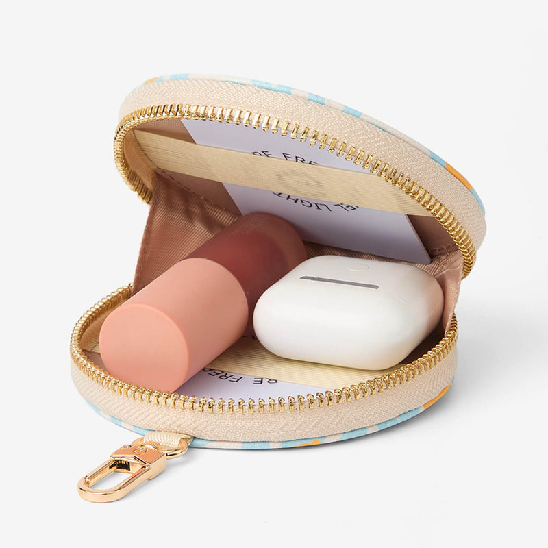 designer circle pouch
