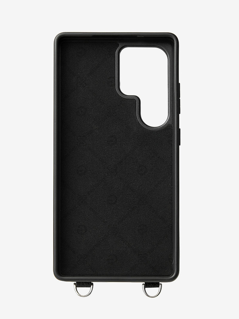 Silver Edge Kit- Samsung Galaxy Phone Case for Wireless Charging-Mobile Phone Cases-PHONE CASE & WIRELESS CHARGING-Black-Samsung S25 Ultra-Custype