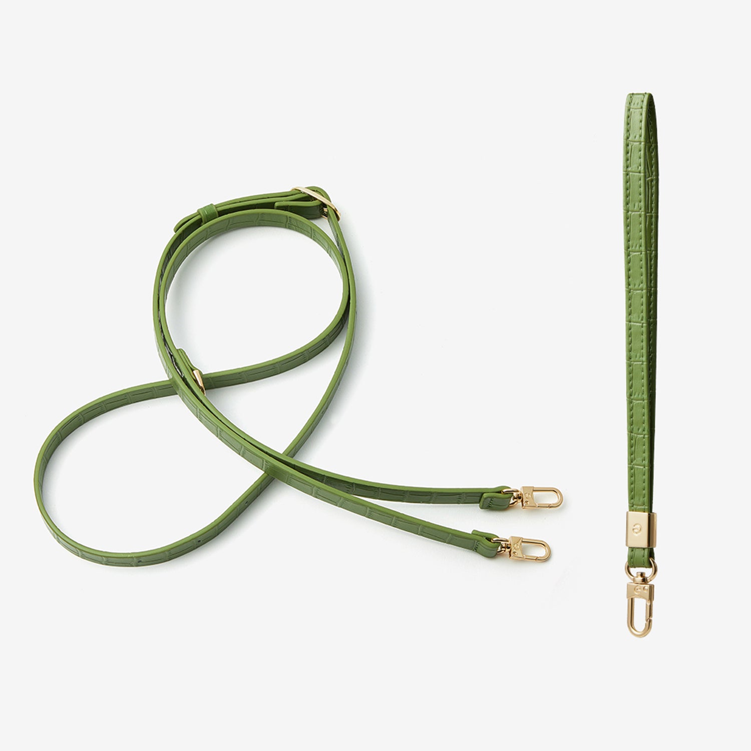 Crocodile Design Set- Adjustable Crossbody Phone Case Straps With Wrist Strap-Mobile Phone Accessories-PHONE CASE ACCESSORIES-Brown-Custype