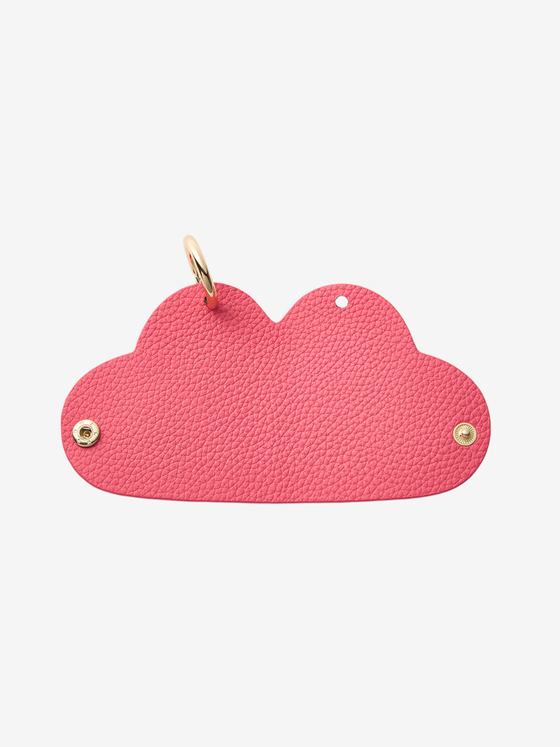 Heart Key Fob Case-Key Fob Case-Lychee Pattern Leather Mini Pouch-Peach Pink-Custype