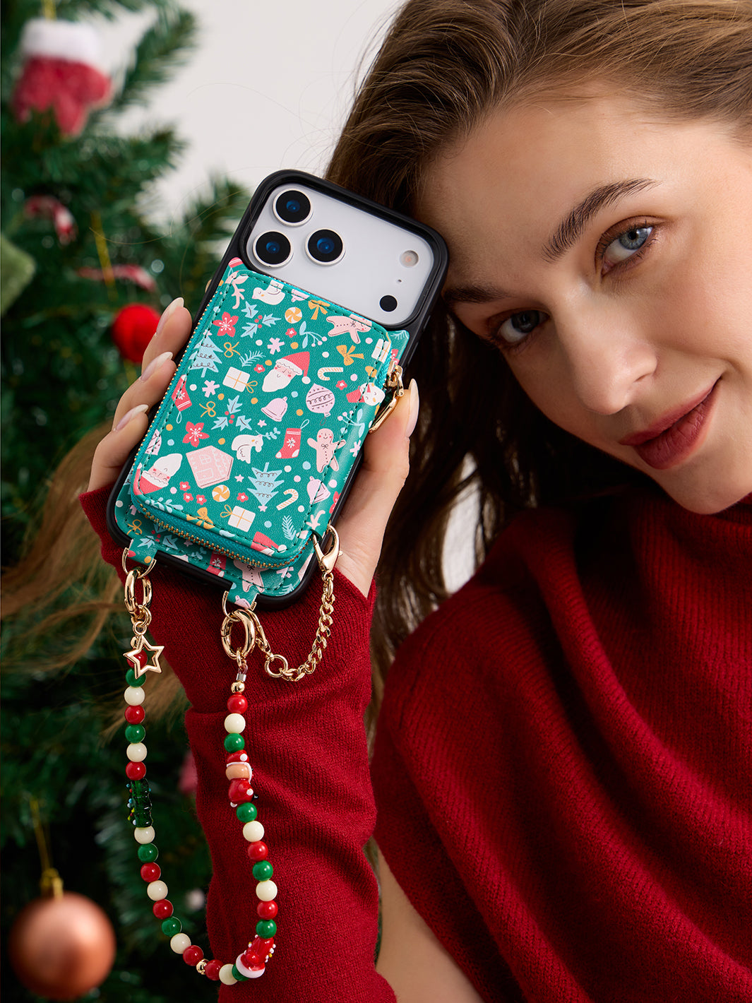 ハートデザインキット - 取り外し可能なワイヤレス充電クロスボディ