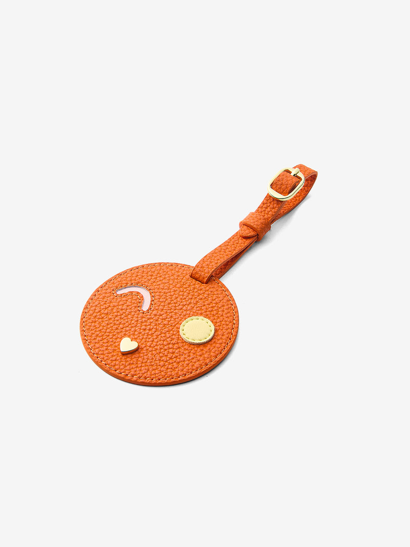 Personalized Luggage Tag-Mobile Phone Accessories-METAL HOOK & MICROFIBER LEATHER-Black-Custype