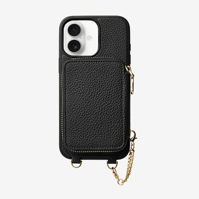 Unique Design Set- Wireless Charging Phone Case With Detachable Wallet-Mobile Phone Cases-DETACHABLE WALLET & WIRELESS CHARGING-Black-iPhone 16 Plus-Custype