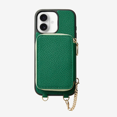 Unique Design Set- Wireless Charging Phone Case With Detachable Wallet-Mobile Phone Cases-DETACHABLE WALLET & WIRELESS CHARGING-Green-iPhone 16 Plus-Custype