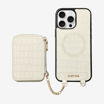 Crocodile Craft Set- Detachable Wireless Charging Wallet Phone Case