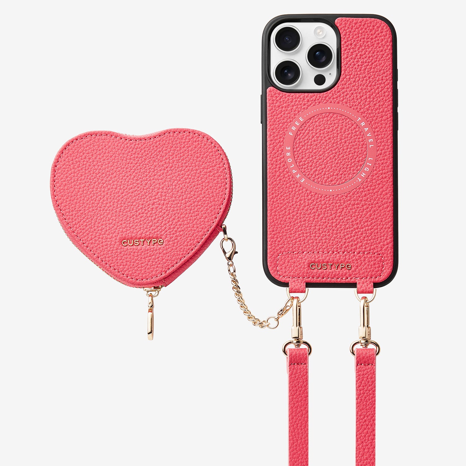 Custype iPhone 14 Pro Max Crossbody Cases with Strap and Card