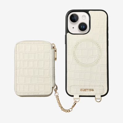 Crocodile Craft Set- Detachable Wireless Charging Wallet Phone Case