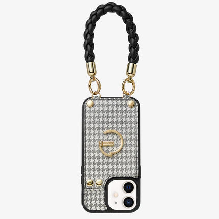 Custype BraidTrend- Rope Style Strap Phone Case in Black