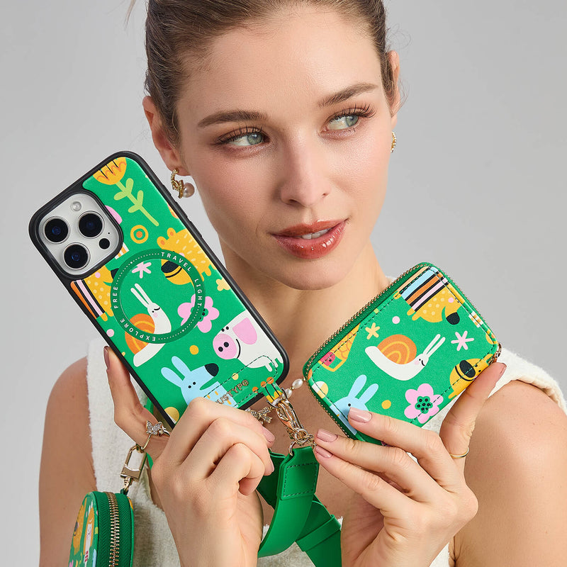 luxury iphone case with card wallet