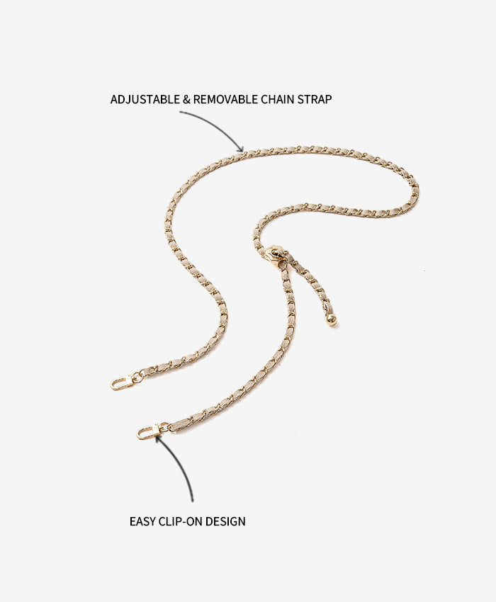 Adjustable Chain Leather Shoulder Strap Features