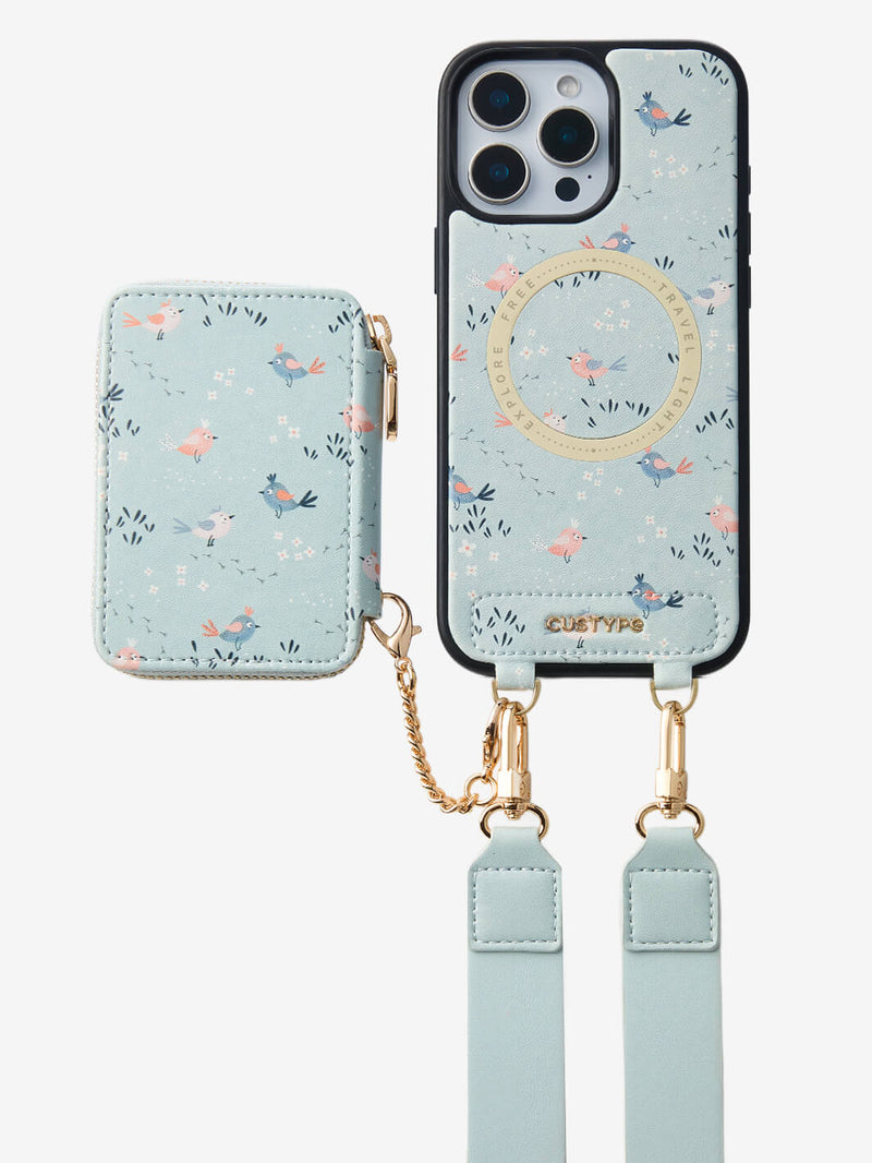 designer phone case with crossbody strap
