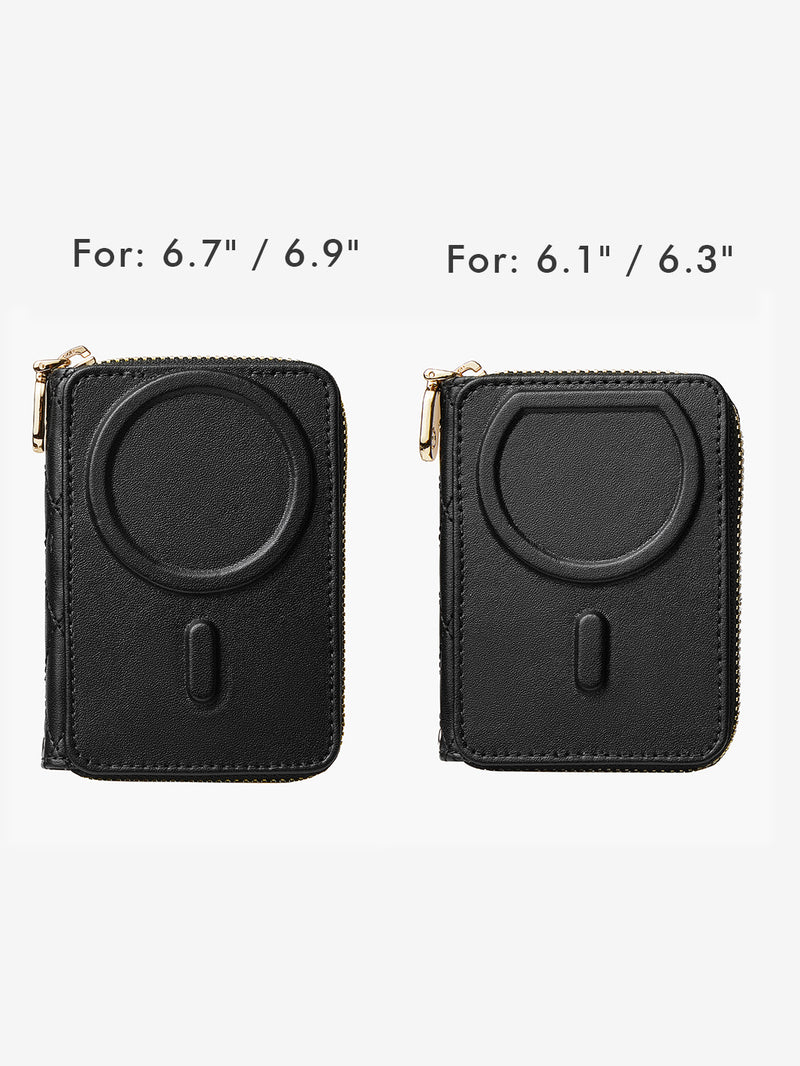 Embroidery Craft Set- Detachable Wireless Charging Crossbody Wallet Phone Case Round Pouch Set-Mobile Phone Cases-DETACHABLE WALLET & ROUND POUCH-Custype