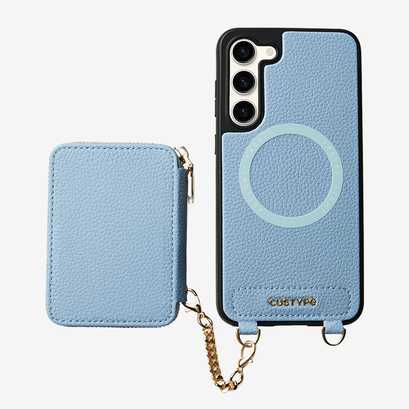 Unique Design Set- Samsung Galaxy Wireless Charging Phone Case With Detachable Wallet