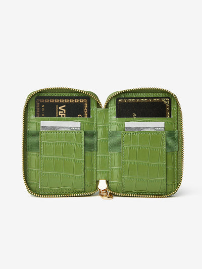 Crocodile Craft Set- Crossbody Wireless Charging Wallet Phone Case Round Pouch Set