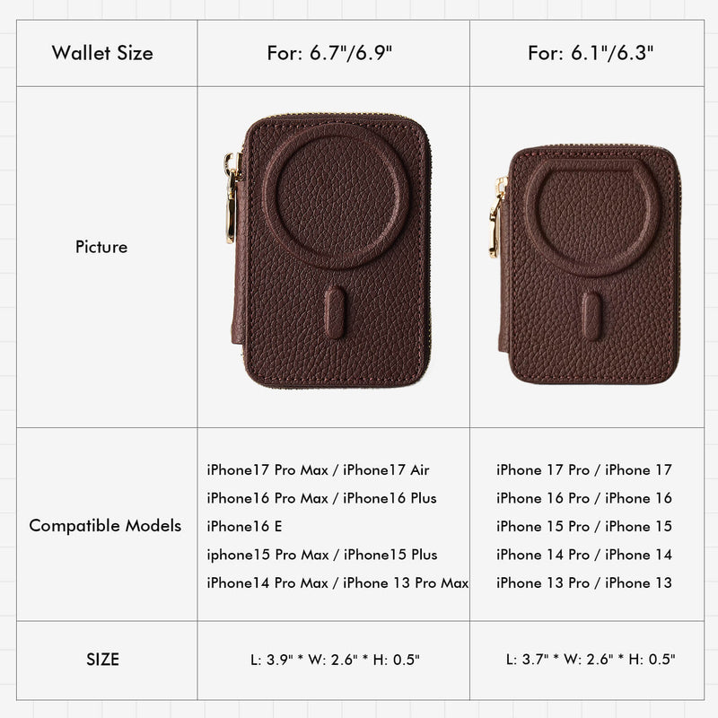 Brown leather wallet case