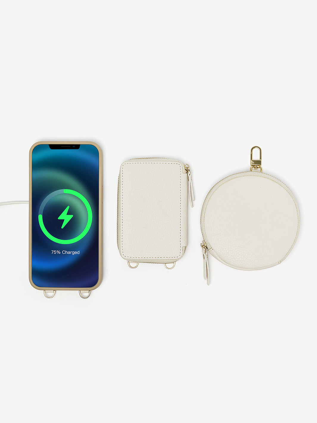 Economical Kit- Wireless Charging Phone Case Round Pouch Set
