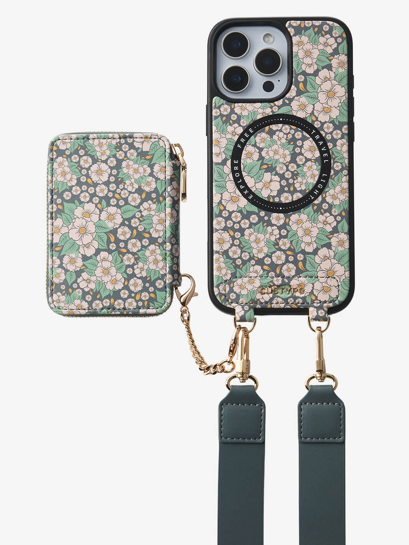 designer phone case with crossbody strap

