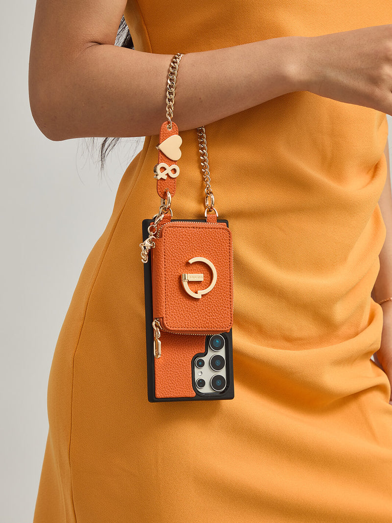 Personalised Style Kit- Samsung Phone Stand Wallet Phone Case for Wireless Charging-Mobile Phone Cases-WRISTBAND & PHONE POUCH-Green-Samsung S25 Ultra-Custype