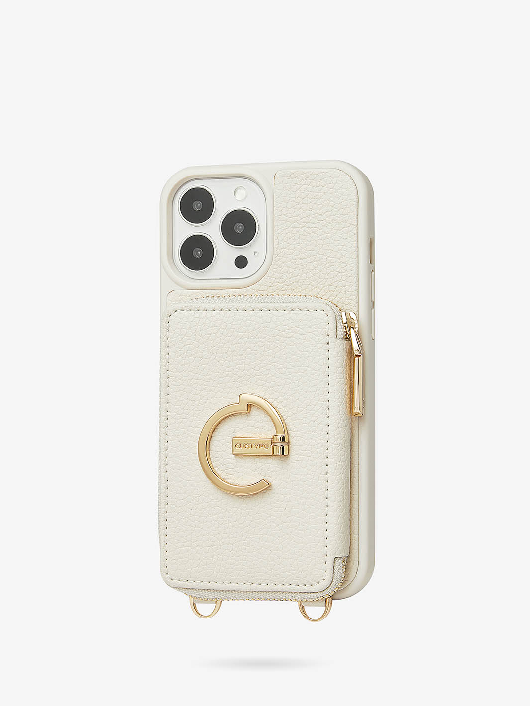 Custype iphone case with wristband wallet case with kickstand