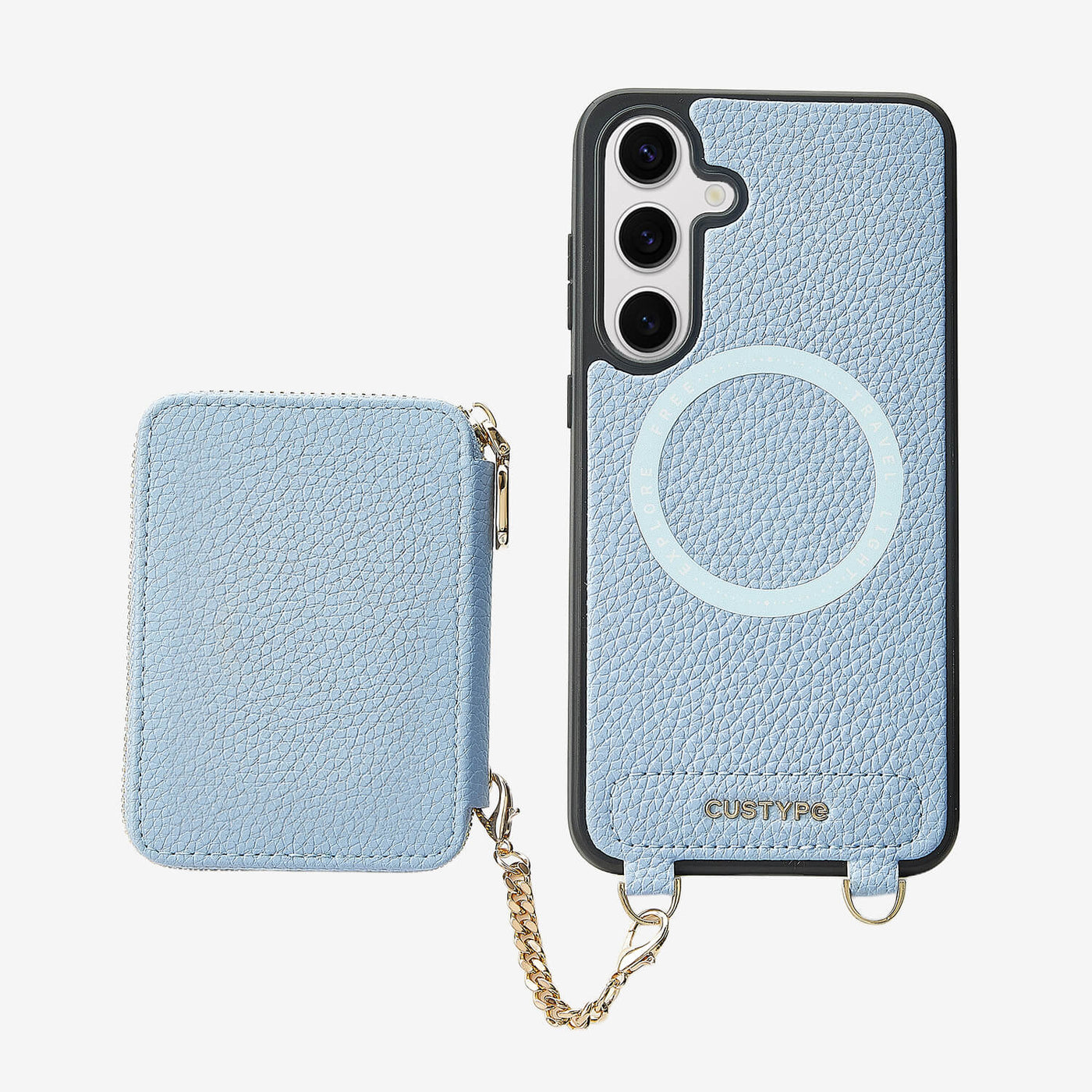 Unique Design Set- Samsung Galaxy Wireless Charging Phone Case With Detachable Wallet